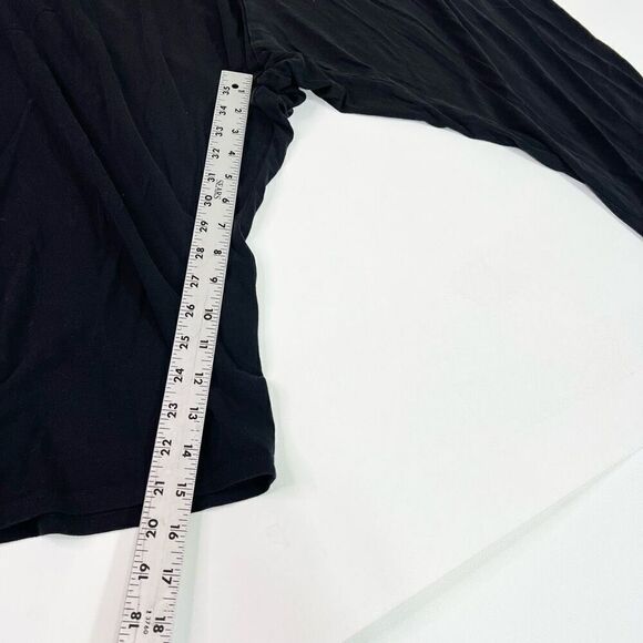 Eileen Fisher Pants Womens 2X Black Elastic Waist Stretch Cropped Pull On - Picture 4 of 9